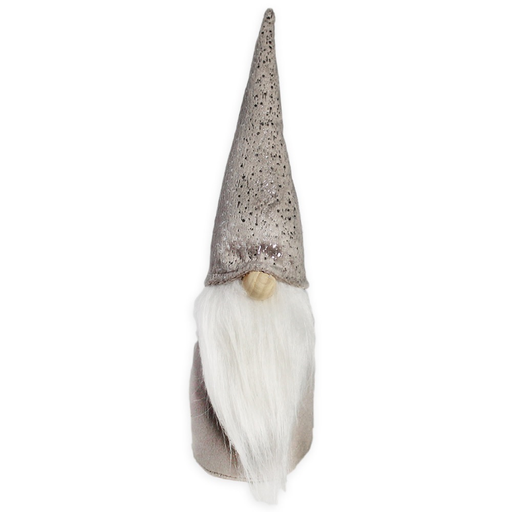 Skřítek textil 25cm šedá